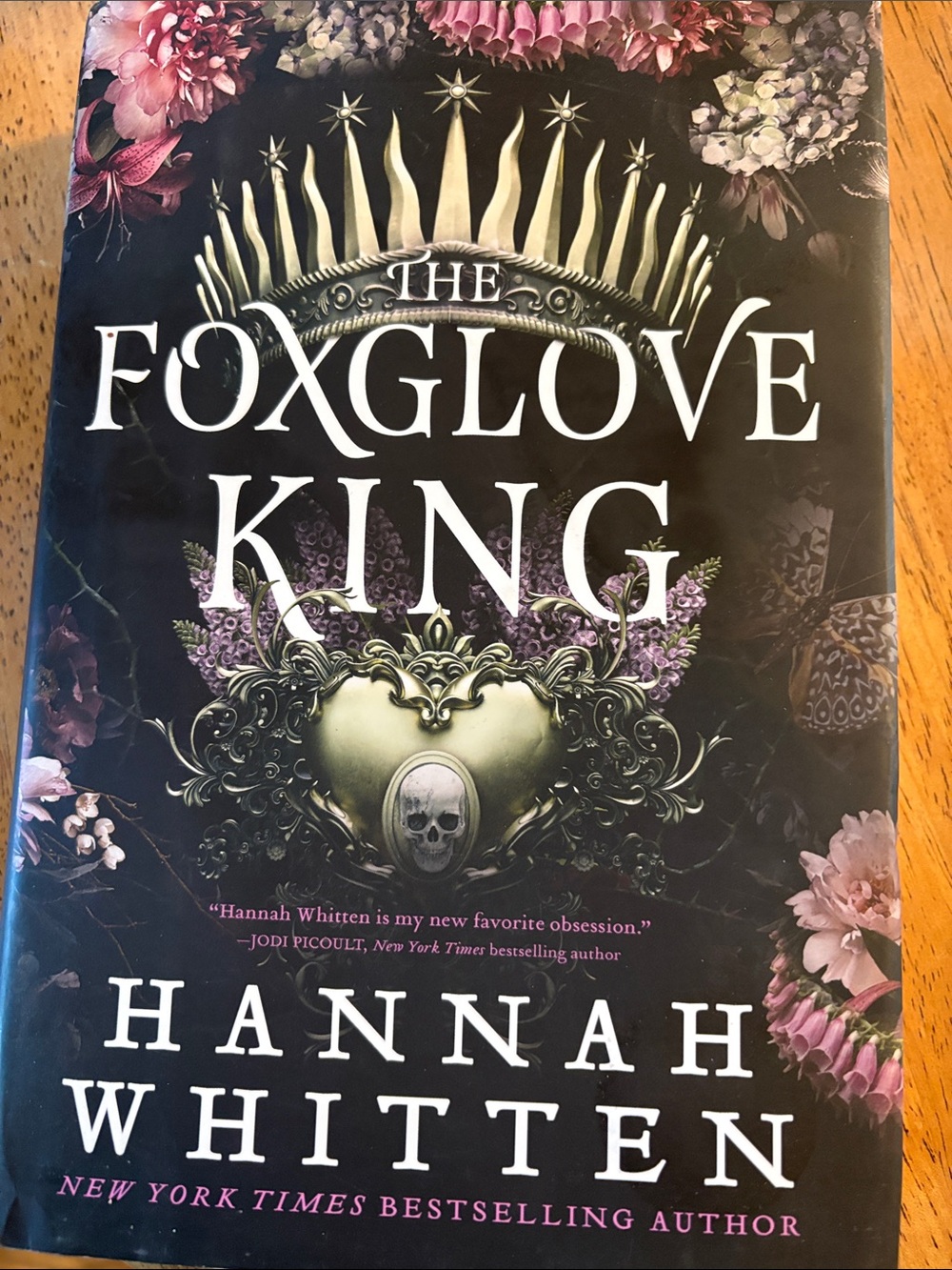 Hannah Whitten The Foxglove King Hardcover - Black & Purple Cover